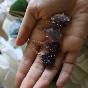 Amethyst Gem or Cluster Necklace - Image 5